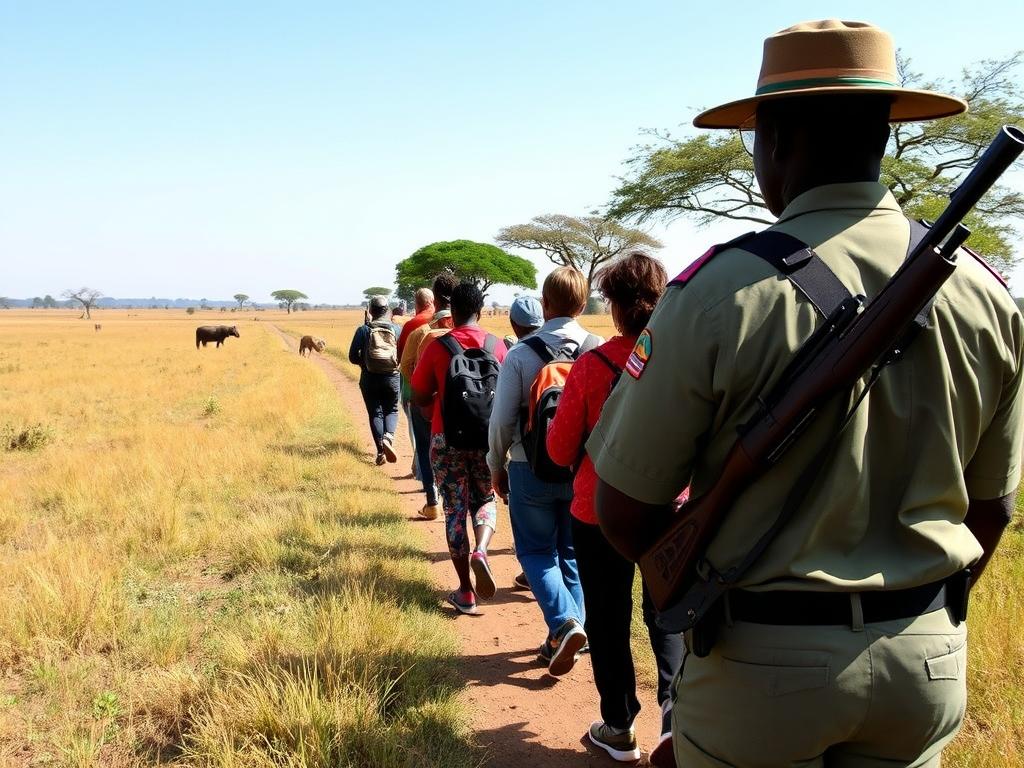 Guided nature walk with ranger in Kidepo Valley National Park Guided nature walk with ranger in Kidepo Valley National Park