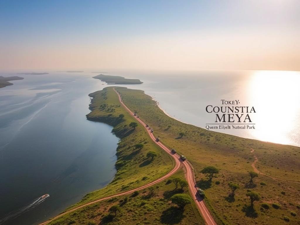 Mweya Peninsula in Queen Elizabeth National Park with views of Kazinga Channel