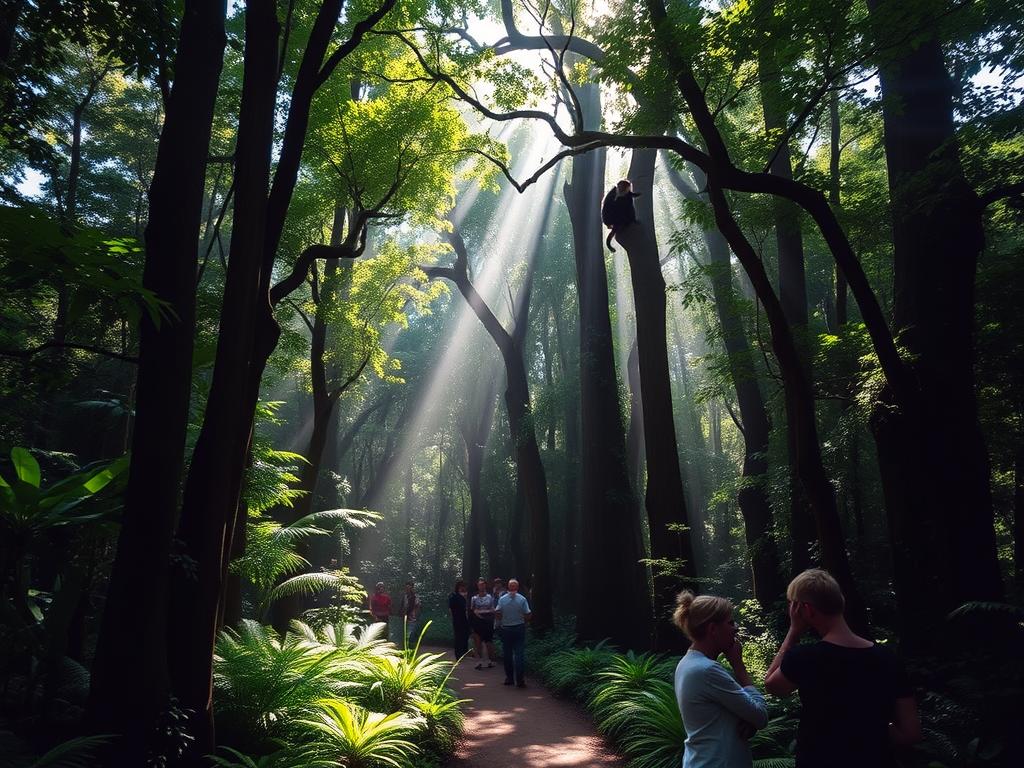 Nature walk in Maramagambo Forest in Queen Elizabeth National Park