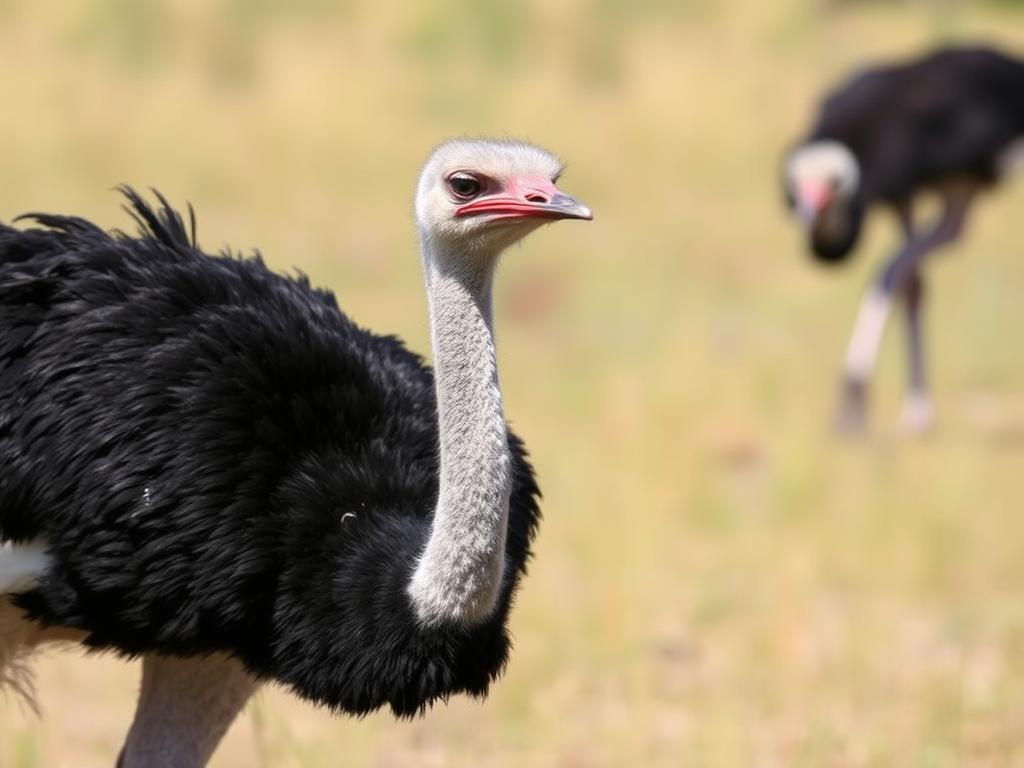 Ostrich in Kidepo Valley National Park, the only place to see them in Uganda Ostrich in Kidepo Valley National Park, the only place to see them in Uganda