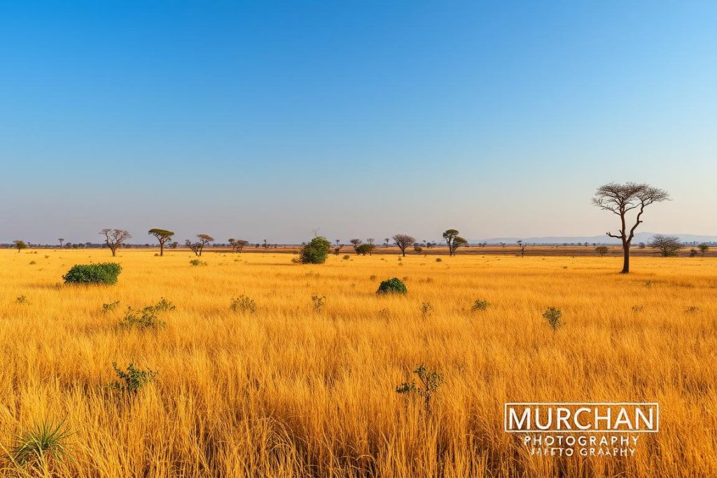 Seasonal landscape of Murchison Falls National Park during dry season